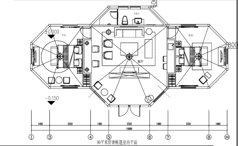 云南酒店帐篷-三峰帐篷(图1)